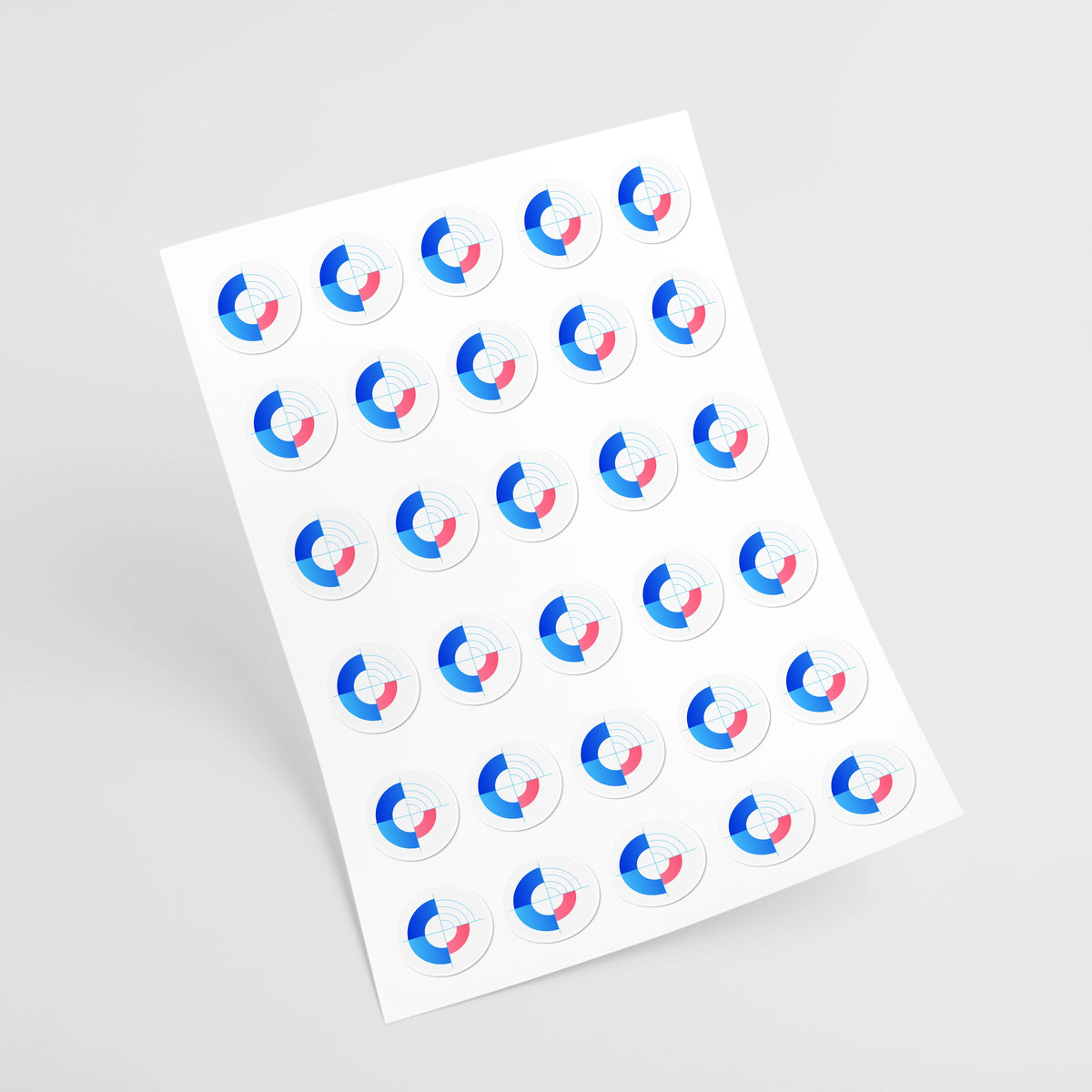 Stickers en planche mi-chair