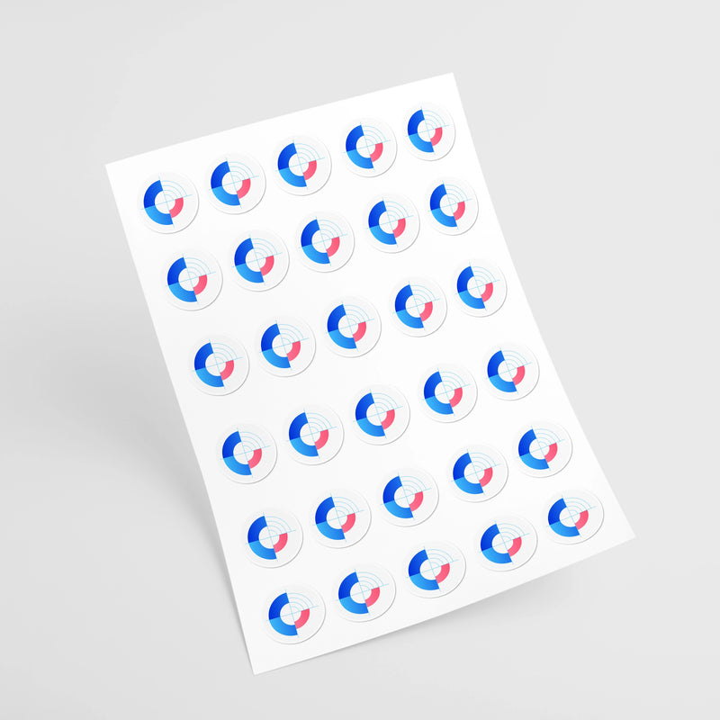 Stickers en planche mi-chair