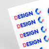 Stickers en planche mi-chair